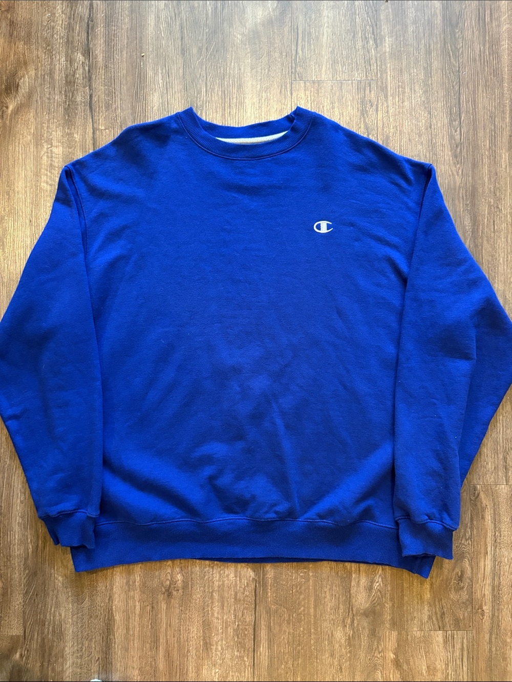 Champion men two XL crewneck stitched logo